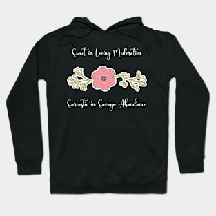 Sweet in Loving Moderation, Sarcastic in Savage Abundance Hoodie